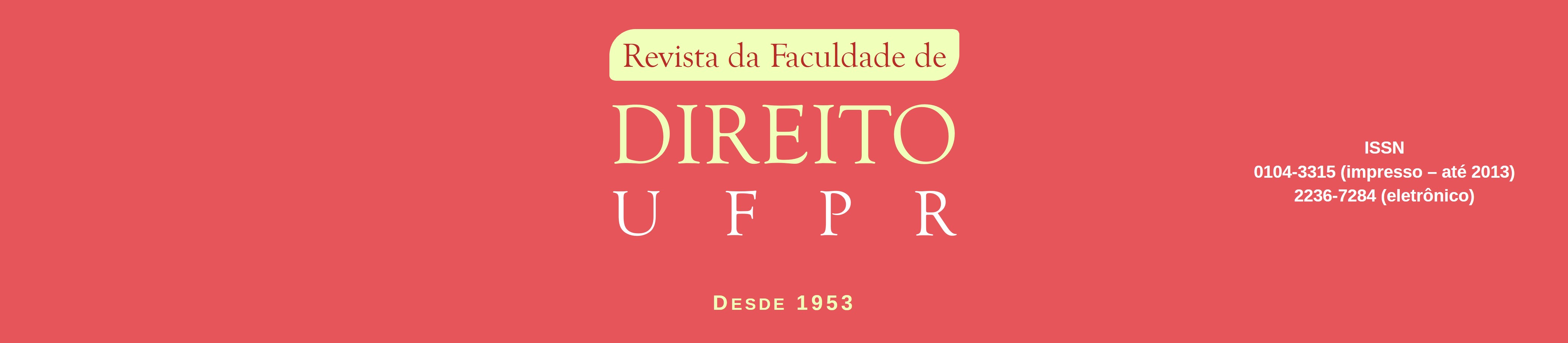 Logotipo da Revista da Faculdade de Direito UFPR