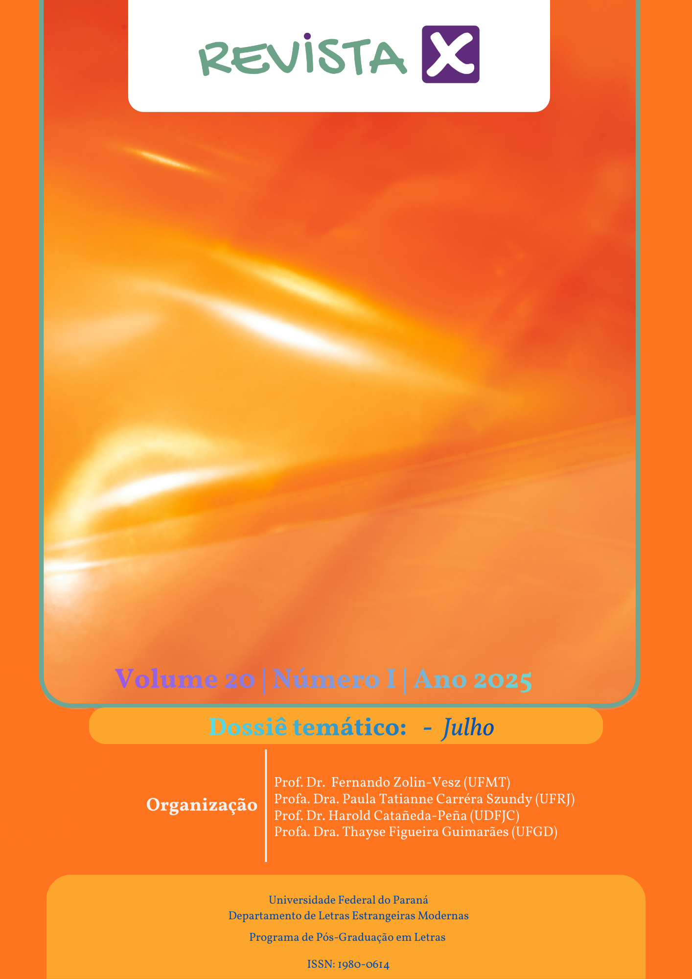 					Visualizar v. 20 n. 01 (2025): Linguística Aplicada INdisciplinar: (des/re)construção de significados e trajetórias multissituadas
				